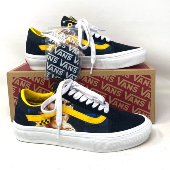 VANS Skate Old Skool Bruce Lee Shoes Low Black Women's Suede Canvas VN0A5FCBY23 - Picture 9 of 10
